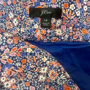 J. Crew Floral Shorts with Bow